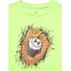 imageUnder Armour Boys Shirt Crewneck Lightweight and BreathableHyper Green  Tech Mitt Ss