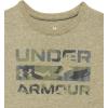 imageUnder Armour Boys Shirt Crewneck Lightweight and BreathableMarine Od Green Stacked Logo