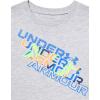 imageUnder Armour Boys Shirt Crewneck Lightweight and BreathableMod Gray  Print Fill Ss