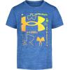 imageUnder Armour Boys Shirt Crewneck Lightweight and BreathableViral Blue Multi Logo