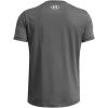 imageUnder Armour Boys Sportstyle Left Chest ShortSleeve TShirt025 Castlerock Medium Heather   White