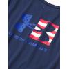 imageUnder Armour Freedom Flag Boys Short Sleeve TShirtAcademy Blue 408Royal