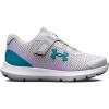 imageUnder Armour Girls Surge 3 Alternate Closure Running Shoes104 Halo GrayNebula PurpleBlue Surf