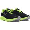 imageUnder Armour Kids Grade School Charged Pursuit 3 Running Shoe003 BlackMorph GreenMod Gray