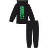 imageUnder Armour boys Hoodie Set pants ampamp Hoodie Lightweight ampamp Relaxed FitBlackGreen