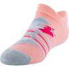 imageUnder Armour unisexchild Essential 20 Lightweight No Show Socks 6pairsSocksPink SandsWhiteHalo Gray