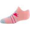imageUnder Armour unisexchild Essential 20 Lightweight No Show Socks 6pairsSocksPink SandsWhiteHalo Gray