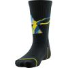 imageUnder Armour unisexchild Phenom Crew Socks 3pairsBlack Blue Assorted