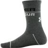 imageUnder Armour unisexchild Phenom Crew Socks 3pairsPitch Gray Assorted