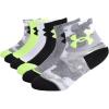 imageUnder Armour Boys Multi Pack Quarter SockGrey Camo