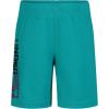 imageUnder Armour Boys Prototype Short Elastic Waistband Soft ampamp ComfortableCircuit Teal  Wordmark