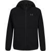 imageUnder Armour Boys Sim Softshell Jacket Hooded with Zipper Closure WaterResistant ampamp LightweightBlackBlack