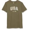imageUnder Armour Freedom Eagle Boys TShirt390 Marine Od Green   Khaki Base