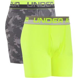 imageUnder Armour Boys Big Performance Boxer Briefs Lightweight ampamp Smooth Stretch FitGraphiteYellow