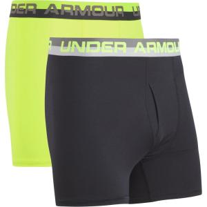 imageUnder Armour Boys Big Performance Boxer Briefs Lightweight ampamp Smooth Stretch FitHi GhVis YellowBlack