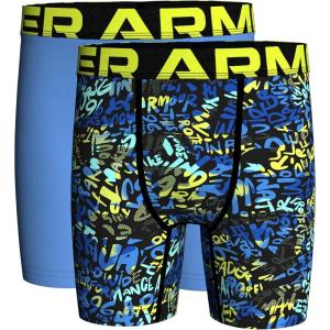 imageUnder Armour Boys Big Performance Boxer Briefs Lightweight ampamp Smooth Stretch FitNeo Camo