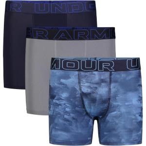 imageUnder Armour Boys Big Performance Boxer Briefs Lightweight ampamp Smooth Stretch FitWindstream Print Three Pack