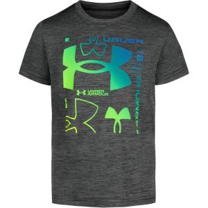 imageUnder Armour Boys Classic Core Logo TShirt Wordmark Print ampamp Baseball Designs Crew NeckBlack Multi Logo