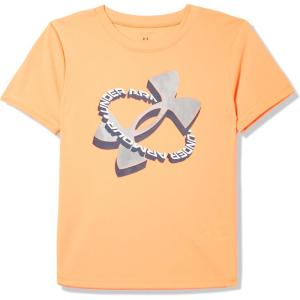 imageUnder Armour Boys Classic Core Logo TShirt Wordmark Print ampamp Baseball Designs Crew NeckBlaze Orange  Tech Logo Tilt Ss