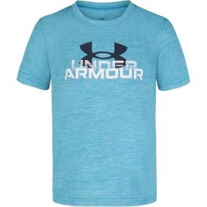 imageUnder Armour Boys Classic Core Logo TShirt Wordmark Print ampamp Baseball Designs Crew NeckCapri Fade