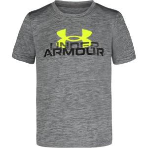imageUnder Armour Boys Classic Core Logo TShirt Wordmark Print ampamp Baseball Designs Crew NeckCastlerock Fade