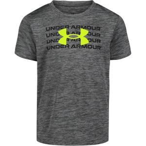 imageUnder Armour Boys Classic Core Logo TShirt Wordmark Print ampamp Baseball Designs Crew NeckCastlerock Twist Tech