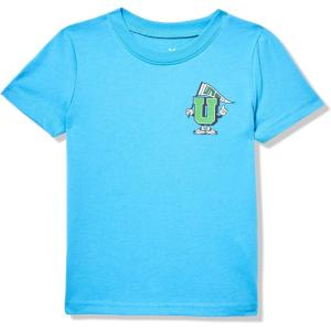 imageUnder Armour Boys Classic Core Logo TShirt Wordmark Print ampamp Baseball Designs Crew NeckEther Blue  Lets Go Ss