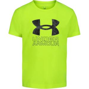 imageUnder Armour Boys Classic Core Logo TShirt Wordmark Print ampamp Baseball Designs Crew NeckHivisCamo Logo