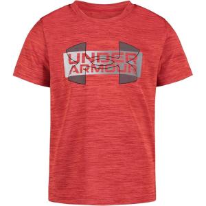 imageUnder Armour Boys Classic Core Logo TShirt Wordmark Print ampamp Baseball Designs Crew NeckRed