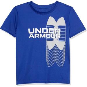 imageUnder Armour Boys Classic Core Logo TShirt Wordmark Print ampamp Baseball Designs Crew NeckRoyal Logo