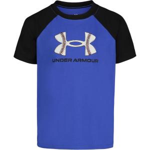 imageUnder Armour Boys Classic Core Logo TShirt Wordmark Print ampamp Baseball Designs Crew NeckTeam Royal Baseball Raglan