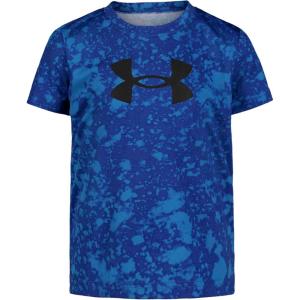 imageUnder Armour Boys Classic Core Logo TShirt Wordmark Print ampamp Baseball Designs Crew NeckTeam Royal Print