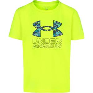 imageUnder Armour Boys Classic Core Logo TShirt Wordmark Print ampamp Baseball Designs Crew NeckYellow Shapeshift