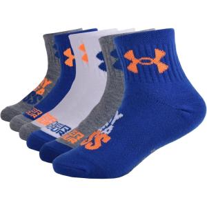 imageUnder Armour Boys Multi Pack Quarter SockRoyal Blue Orange