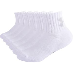 imageUnder Armour Boys Multi Pack Quarter SockWhite
