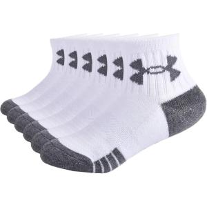 imageUnder Armour Boys Multi Pack Quarter SockWhite Grey Band