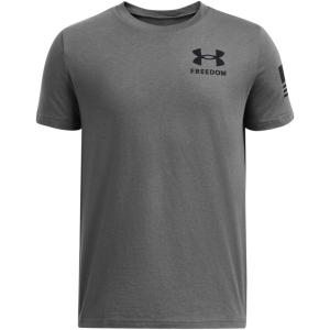 imageUnder Armour Boys New Freedom Flag TShirt025 Castlerock   Black