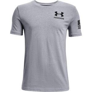 imageUnder Armour Boys New Freedom Flag TShirtSteel Light Heather 035Black