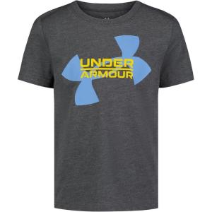 imageUnder Armour Boys Shirt Crewneck Lightweight and BreathableCastlerockTilted Logo