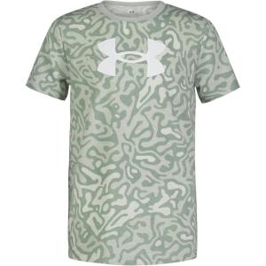 imageUnder Armour Boys Shirt Crewneck Lightweight and BreathableHydro Green Bio Test Logo Tee