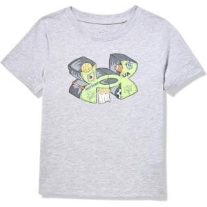 imageUnder Armour Boys Shirt Crewneck Lightweight and BreathableMod Gray  Logo Locker Ss