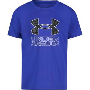 imageUnder Armour Boys Shirt Crewneck Lightweight and BreathableTech Core Print Team Royal