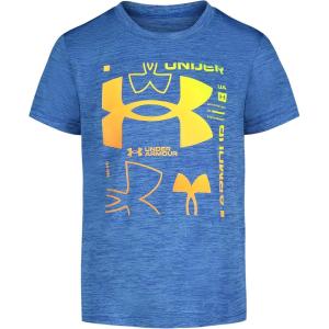 imageUnder Armour Boys Shirt Crewneck Lightweight and BreathableViral Blue Multi Logo