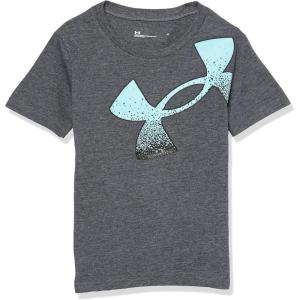 imageUnder Armour Boys Short Sleeve Shirt Crewneck Lightweight and BreathableBlack Splatter