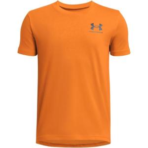 imageUnder Armour Boys Sportstyle Left Chest ShortSleeve TShirt810 Atomic   Black