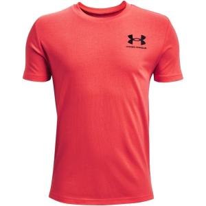 imageUnder Armour Boys Sportstyle Left Chest ShortSleeve TShirtBeta 628Black