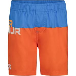 imageUnder Armour Boys Swim Trunk Shorts Lightweight ampamp Water Repelling Quick Dry MaterialAtomic Color Block