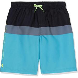 imageUnder Armour Boys Swim Trunk Shorts Lightweight ampamp Water Repelling Quick Dry MaterialBlack Triblock