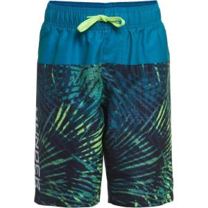 imageUnder Armour Boys Swim Trunk Shorts Lightweight ampamp Water Repelling Quick Dry MaterialCerulean Palm