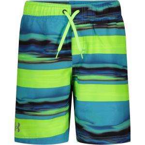 imageUnder Armour Boys Swim Trunk Shorts Lightweight ampamp Water Repelling Quick Dry MaterialGlacier Blue Stripe